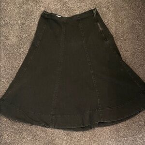 GAP Black A-Line Women's Denim Cotton Skirt